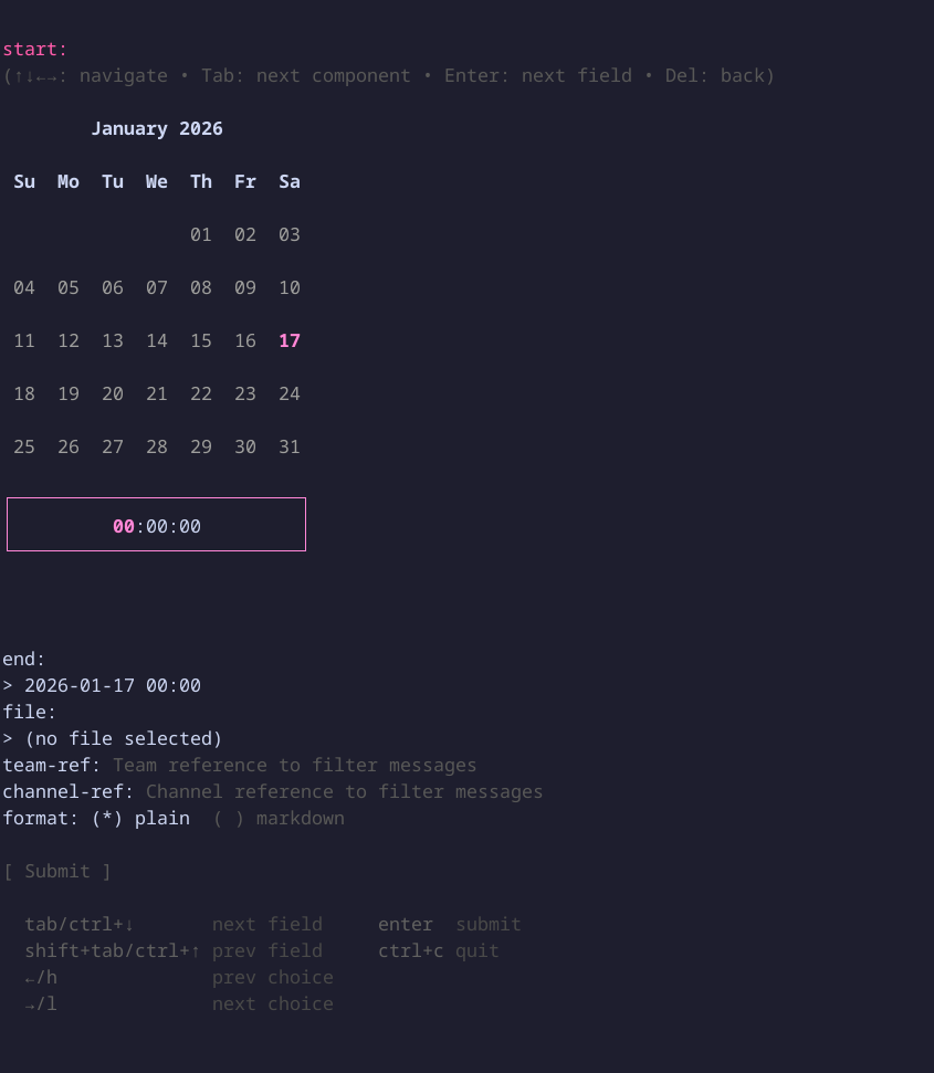 Channels messages get TUI